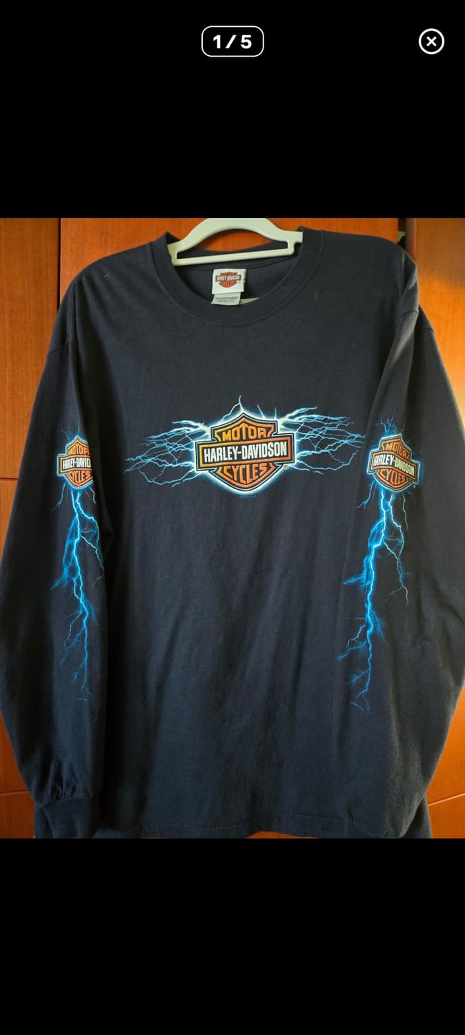 [L] 할리 데이비슨 라이트닝 롱슬리브 상품이미지1