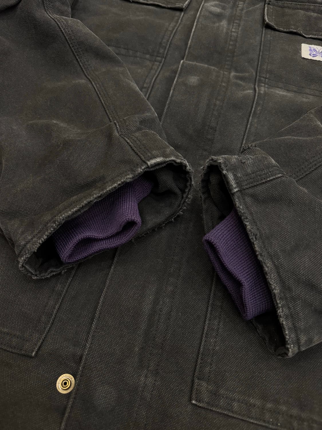 [XL][110] 니들스 16oz 코튼 캔버스 럼버잭 코트 블랙 상품이미지5