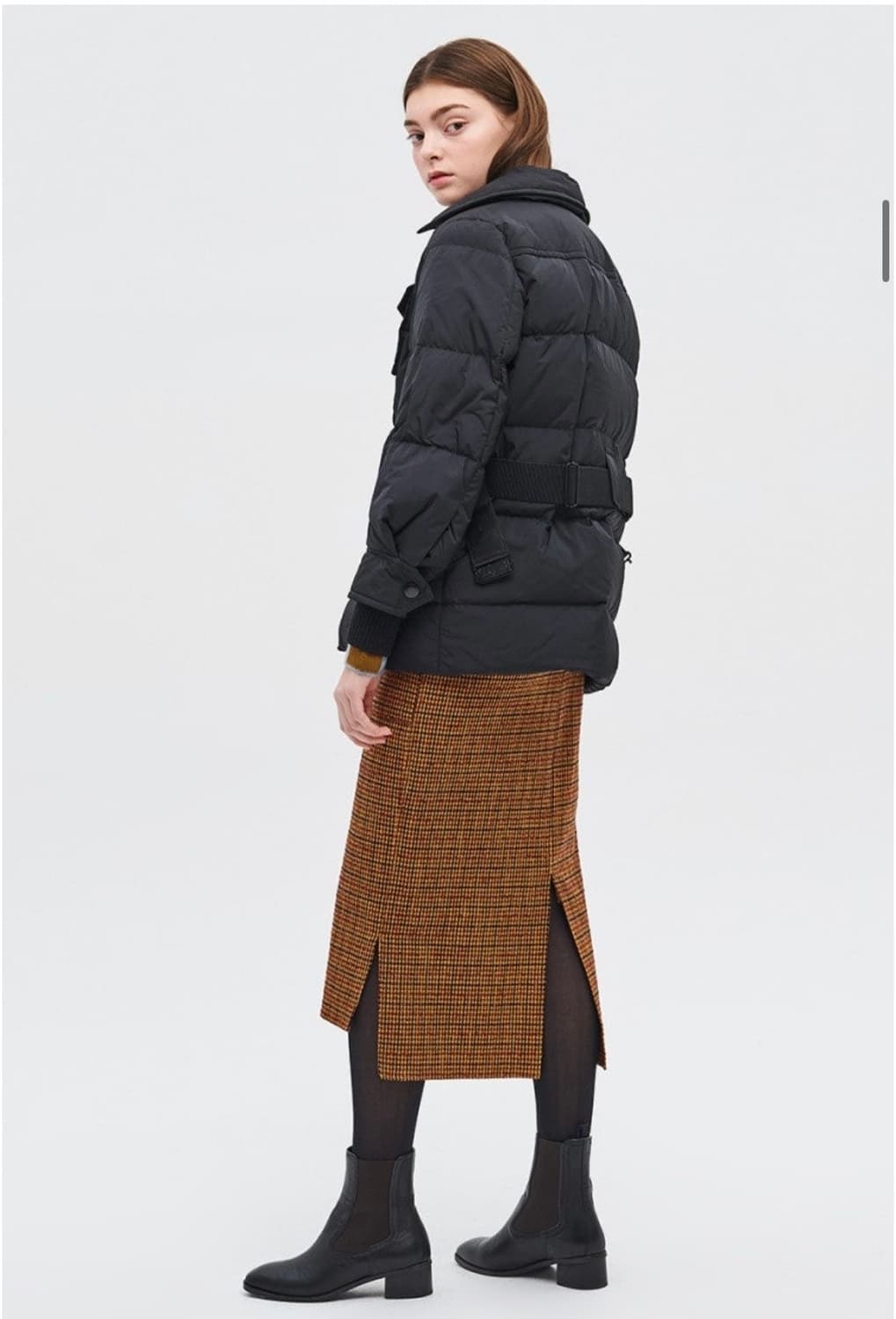 TIME 타임 체크 스커트 상품이미지2