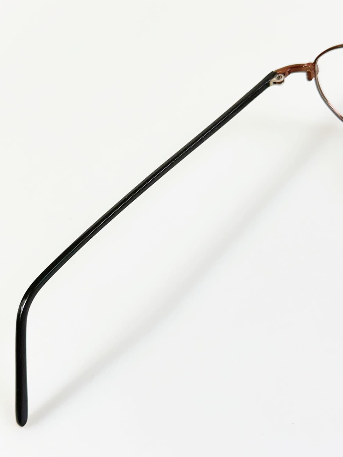 90s KALEIDO 슬림 오벌 브라운 메탈 빈티지 안경 상품이미지7
