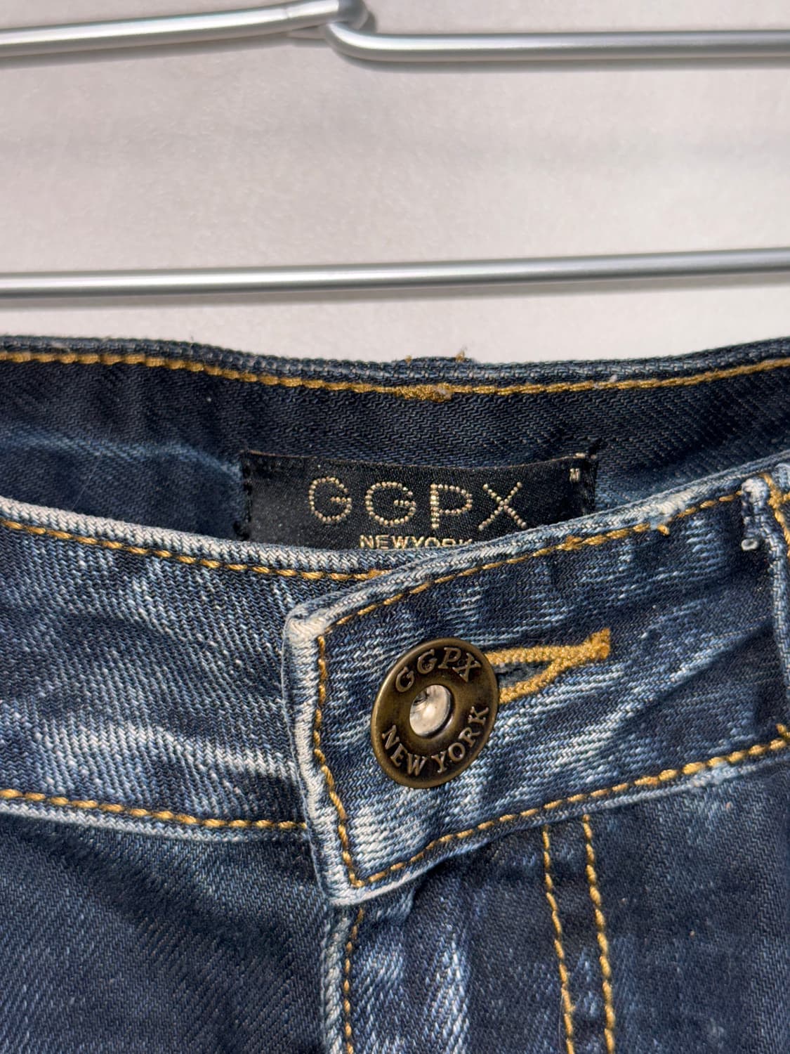 GGPX destroyed piercing washing denim sk 상품이미지6