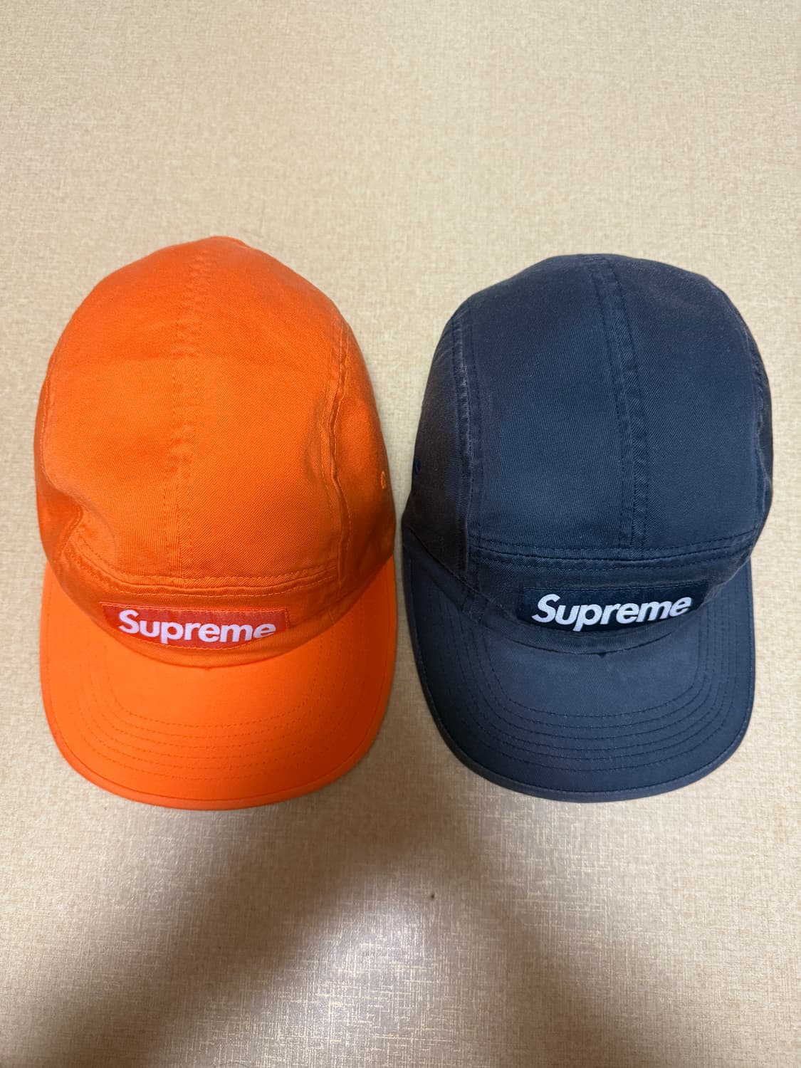 슈프림 워시드 치노 트윌 캠프캡 라이트 오렌지 - 23FW 상품이미지8