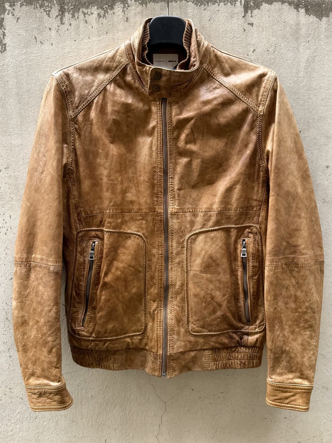 Vintage GAS Goatskin Leather Jacket 상품이미지1