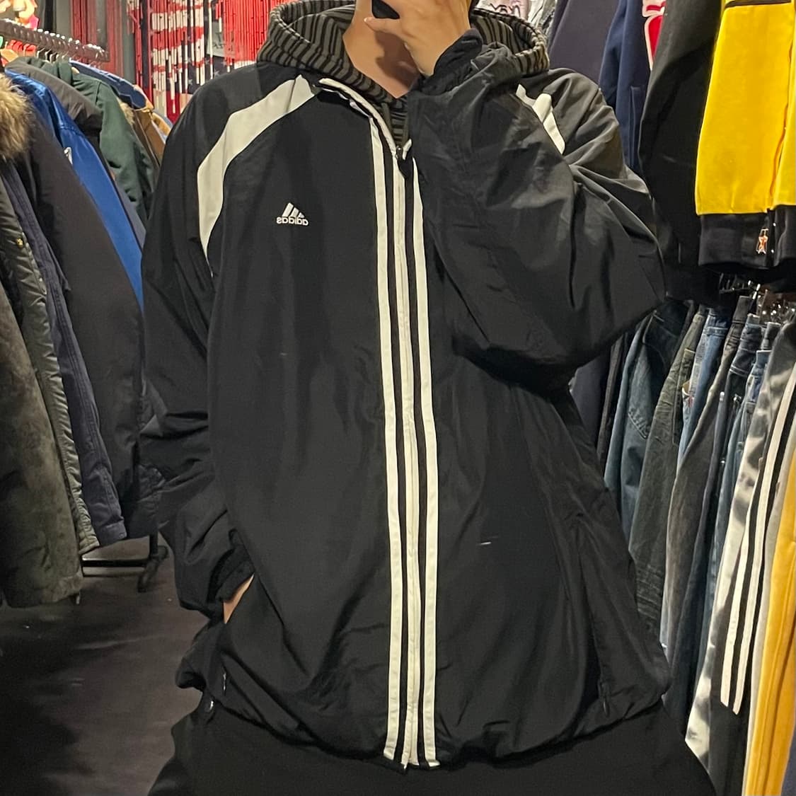 [IM] adidas 아디다스 블랙 바람막이 상품이미지3