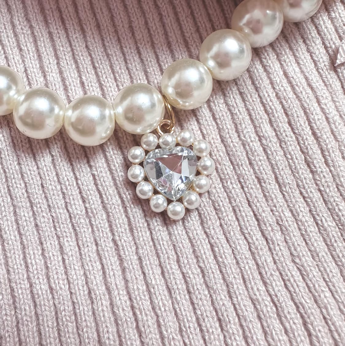 리즈리사 목걸이가 달린 리브 니트 양산형 양지뢰 달천깔 히메갸루 빈티지 상품이미지5