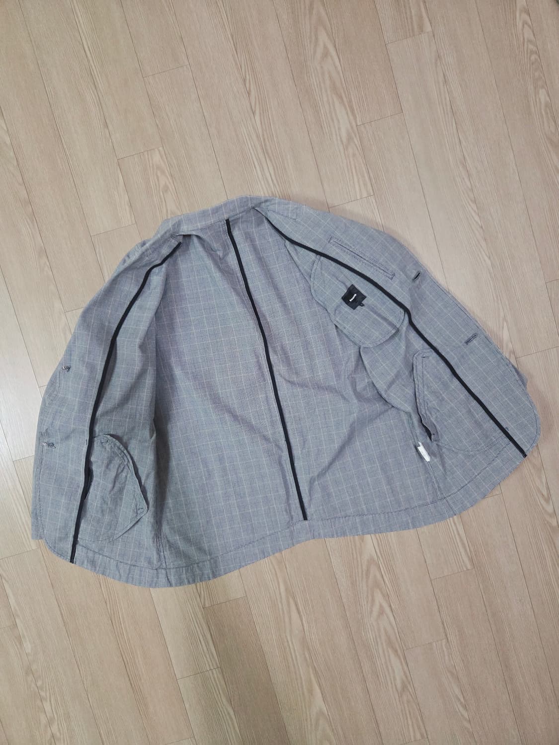 빔즈 글렌 체크 쉽스킨 디테일 워크 재킷 상품이미지7