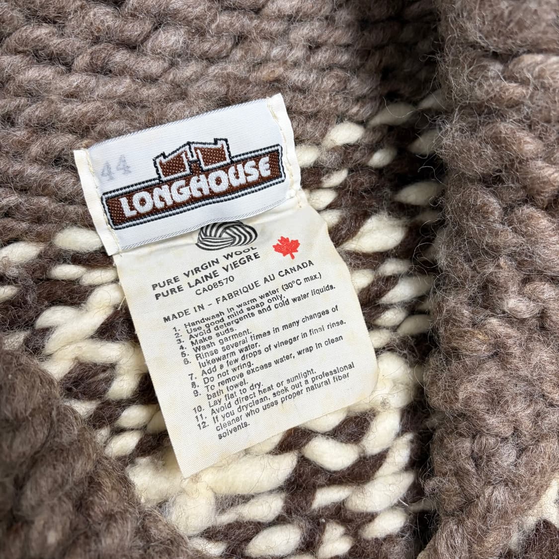 롱하우스 퓨어 울 노르딕 코위찬 집업 상품이미지4