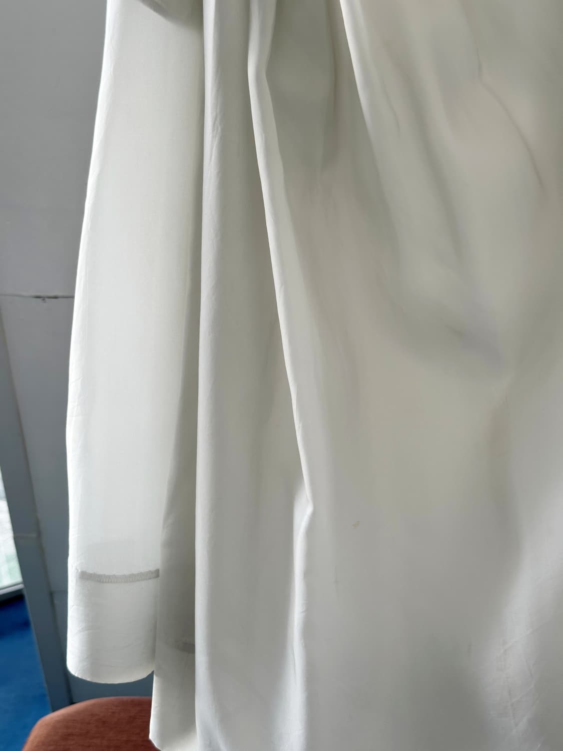 Cupro banded side tape loose skirt 상품이미지6