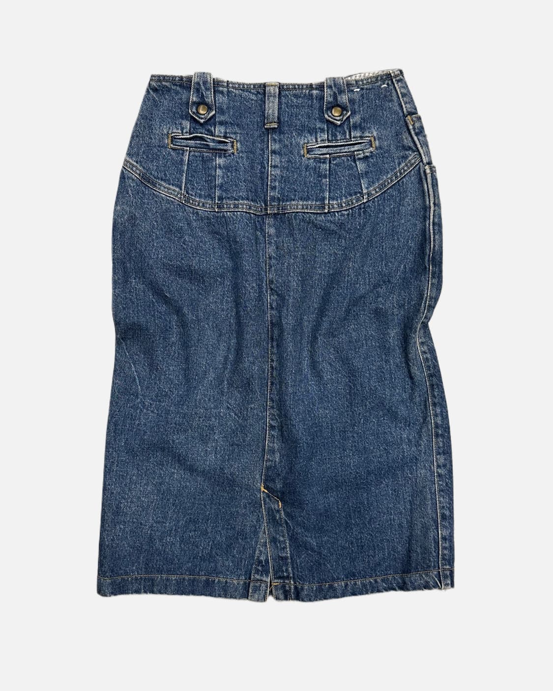 beltless dart denim skirt 상품이미지5