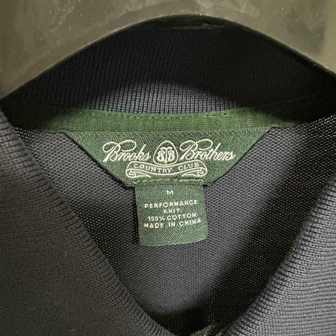 브룩스브라더스 컨트리클럽 코튼 PK 카라 반팔 티셔츠 / 네이비, M 상품이미지5