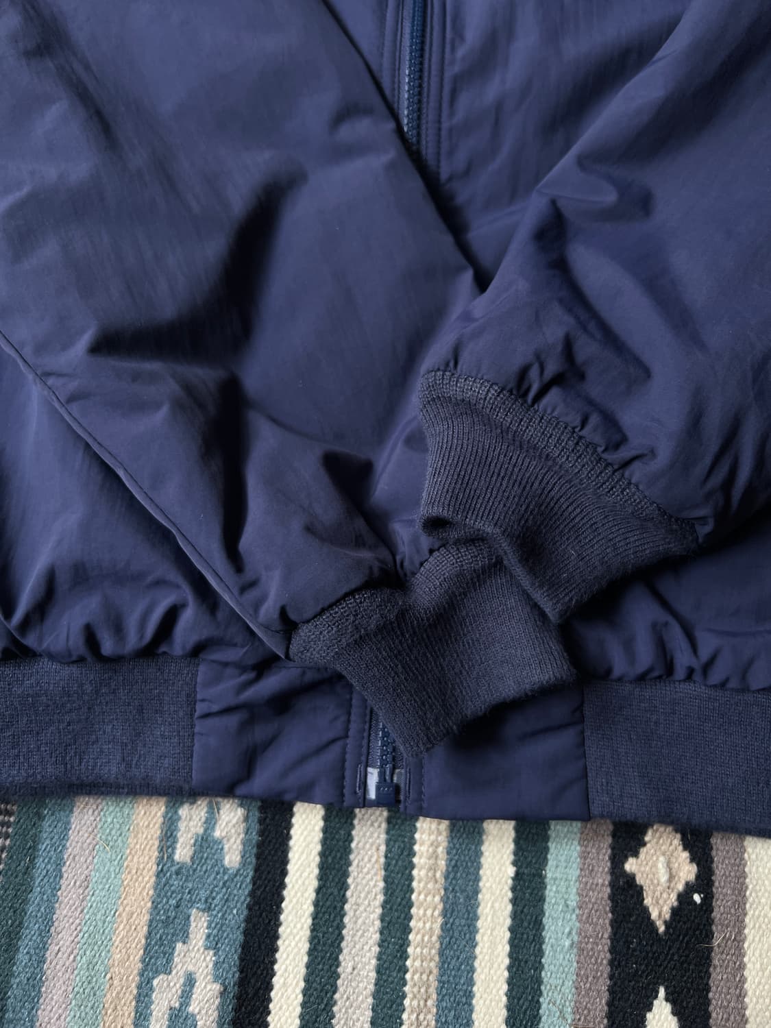 [L]엘엘빈 USA 네이비 플리스 웜업 자켓 상품이미지5