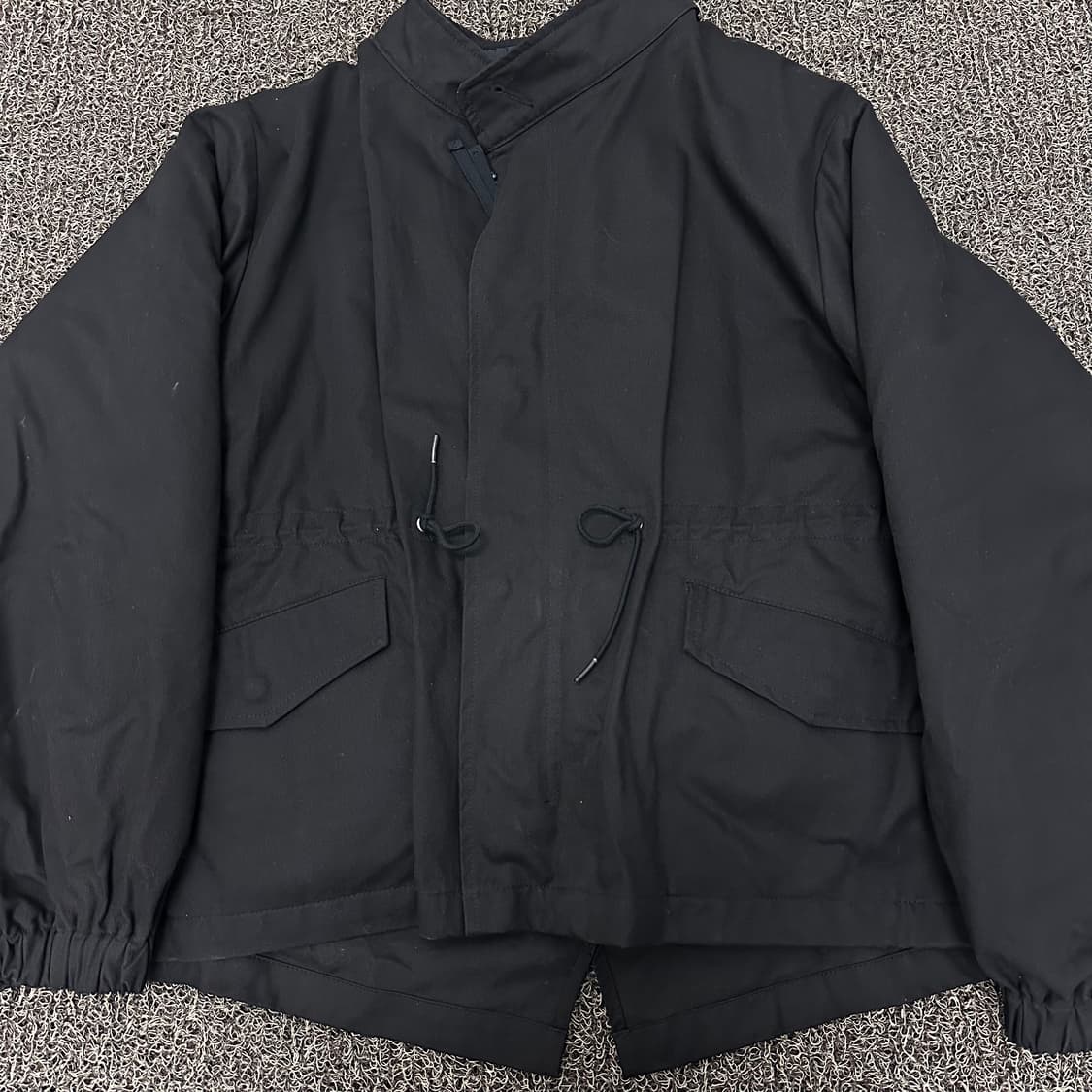 라퍼지스토어 피쉬테일 숏 야상 파카 점퍼 블랙 S 상품이미지3