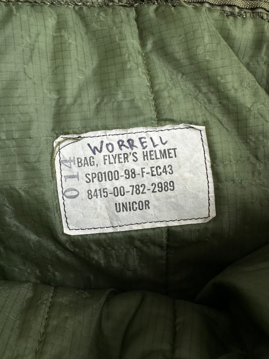 미군 헬멧백 98년 UNICOR U.S. MARINES 상품이미지7