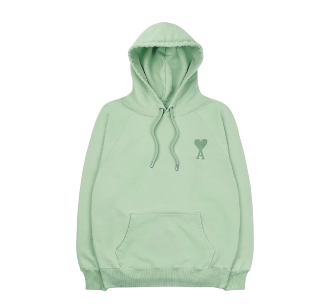 아미 톤온톤 하트 로고 후드 아쿠아 - 22SS 상품이미지1