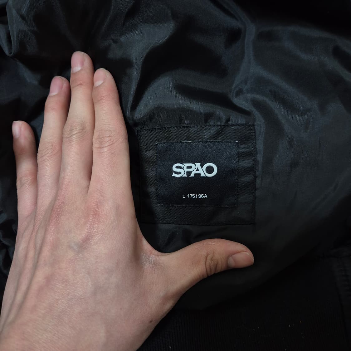 스파오 사이드포켓 후드 MA-1 항공점퍼 L(100) 상품이미지5