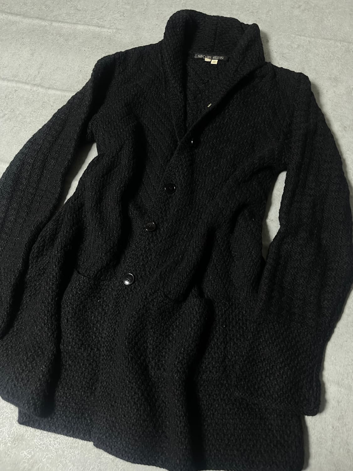 muffler collar knit cardigan 상품이미지2