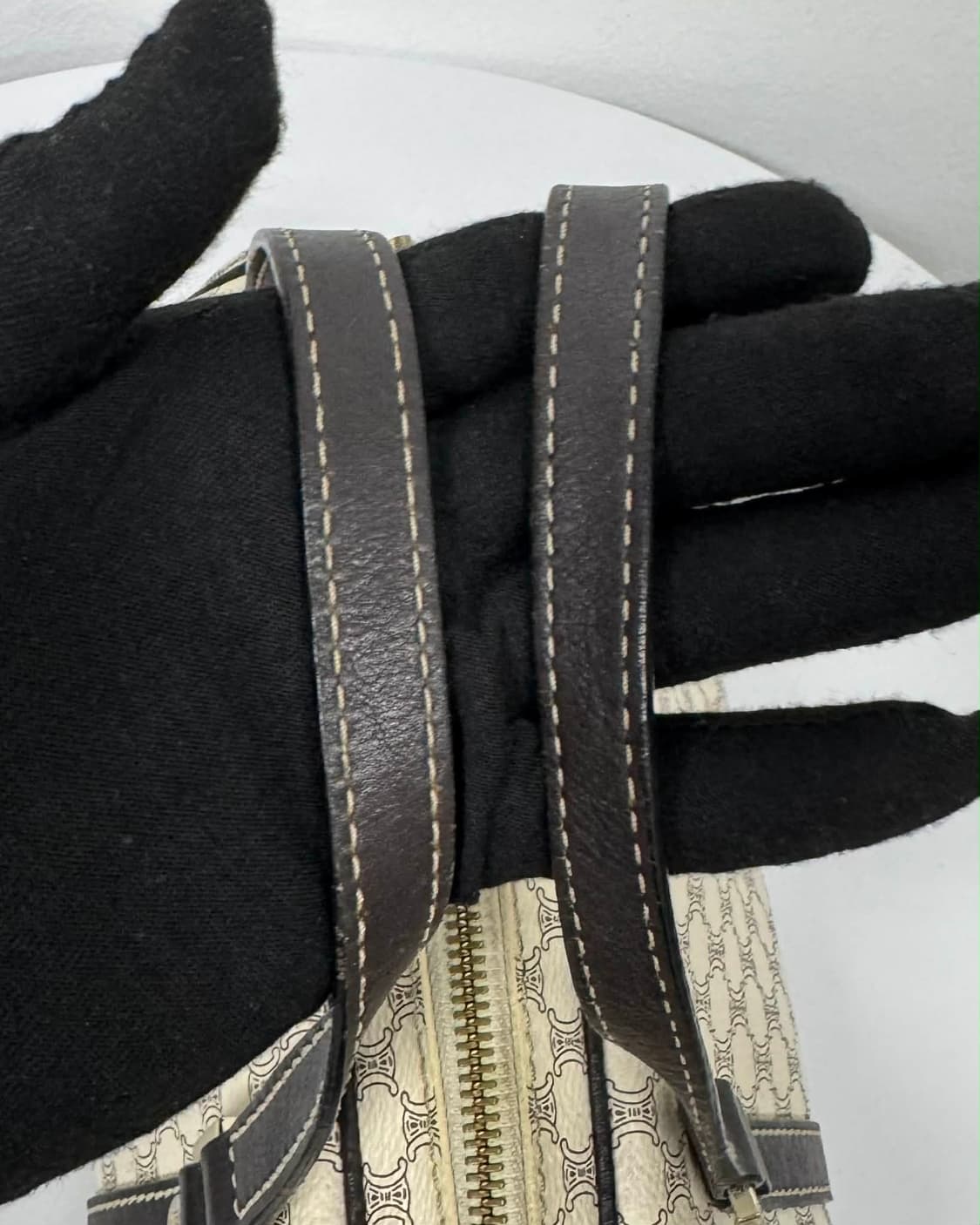 셀린느 빈티지 마카담 블루종 미니 보스톤 토트백 상품이미지6