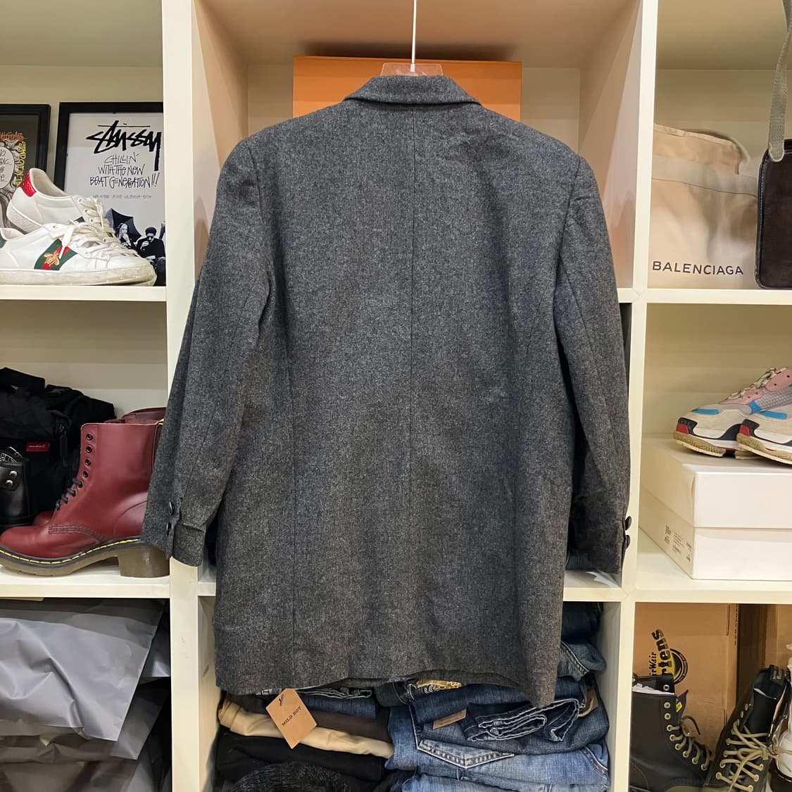 하디 에이미스 차콜 울 더블 블레이저 상품이미지3