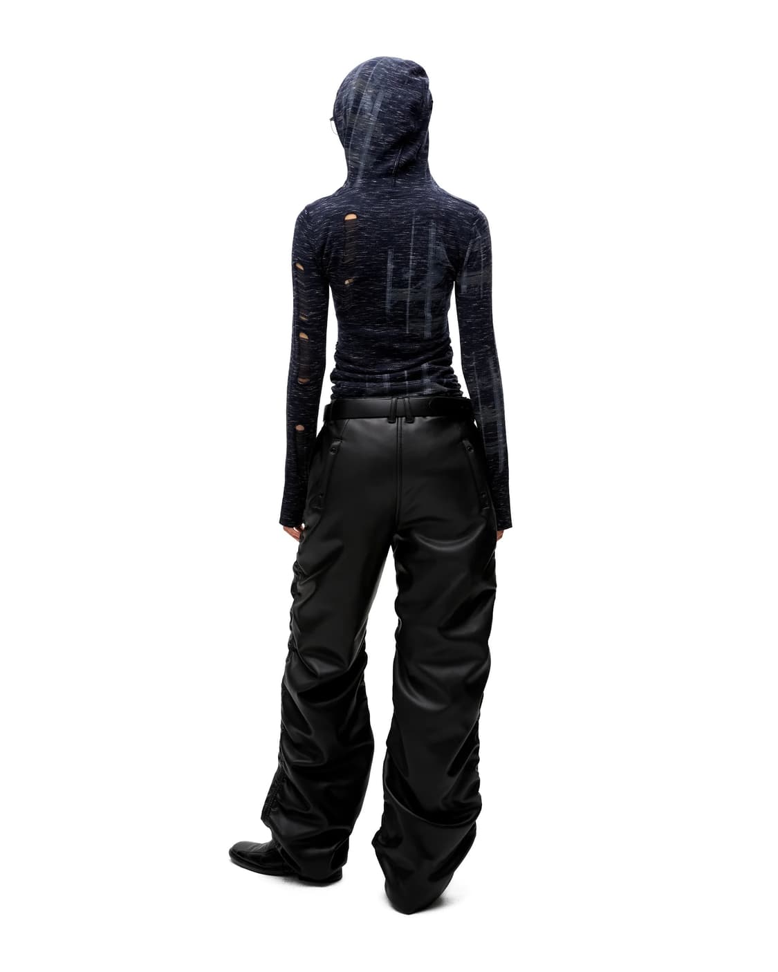 [LOADING ROOM] PUZZLED WOOL HOODIE DRESS 상품이미지2