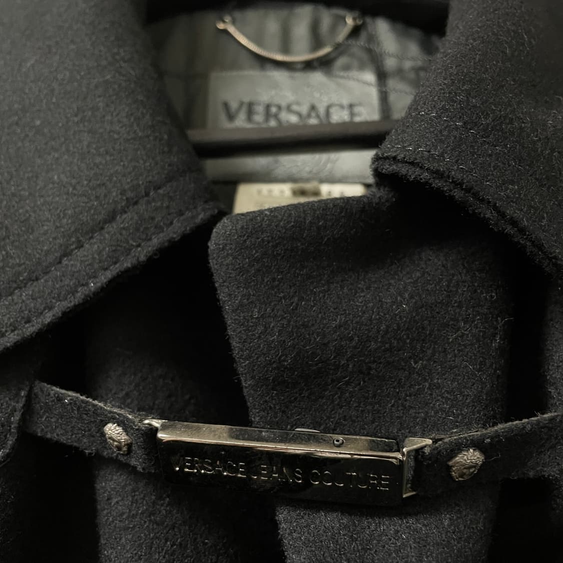 베르사체 블랙 코트 L 상품이미지4