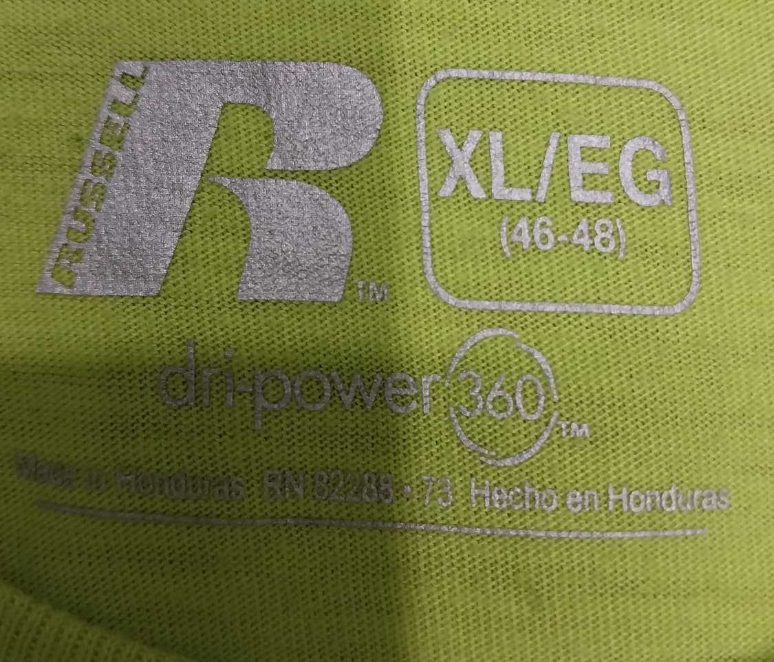 러셀애슬레틱 라임 반팔티 XL 상품이미지3