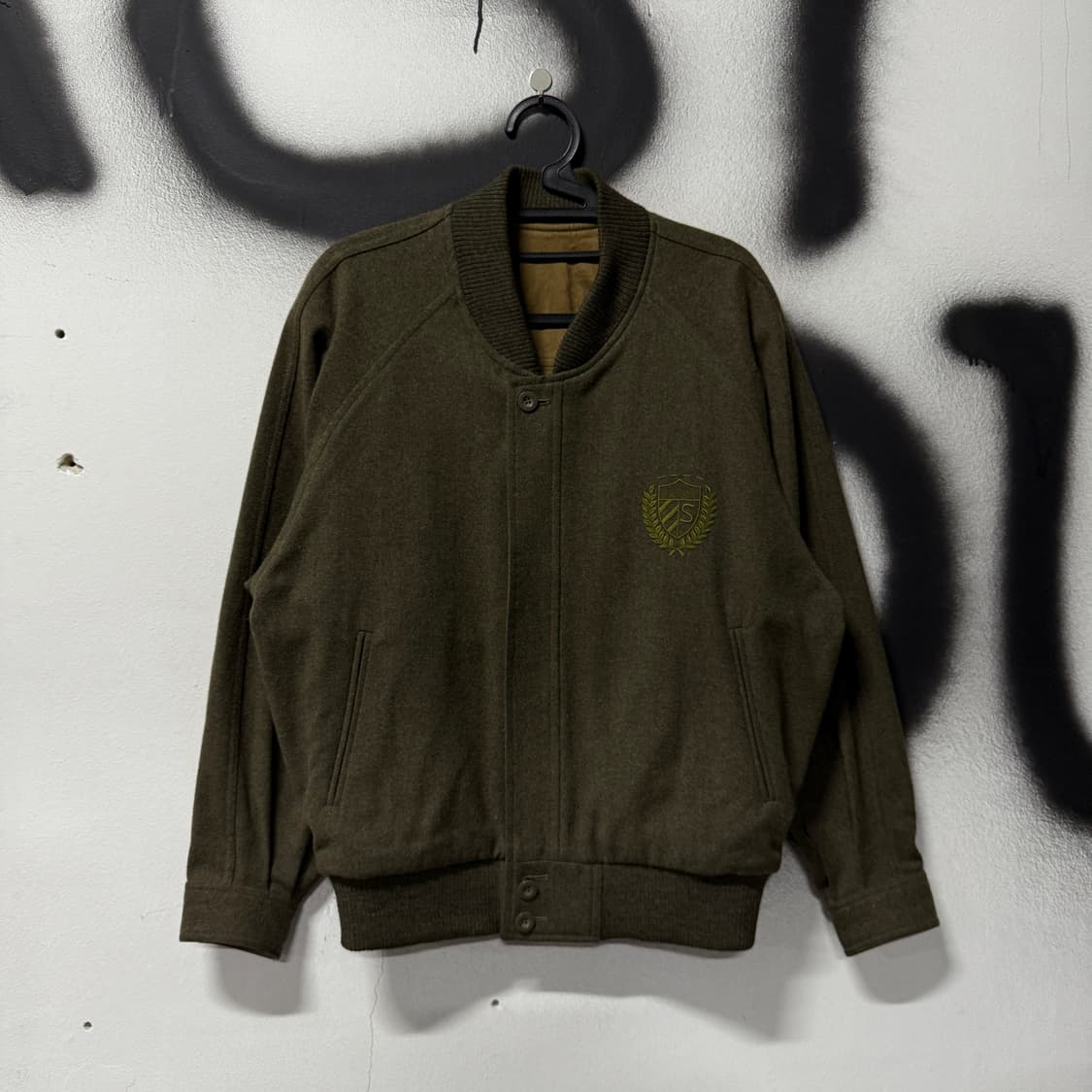 VTG 빈티지 울 혼방 웨스턴 리버시블 집업 봄버 자켓 상품이미지3