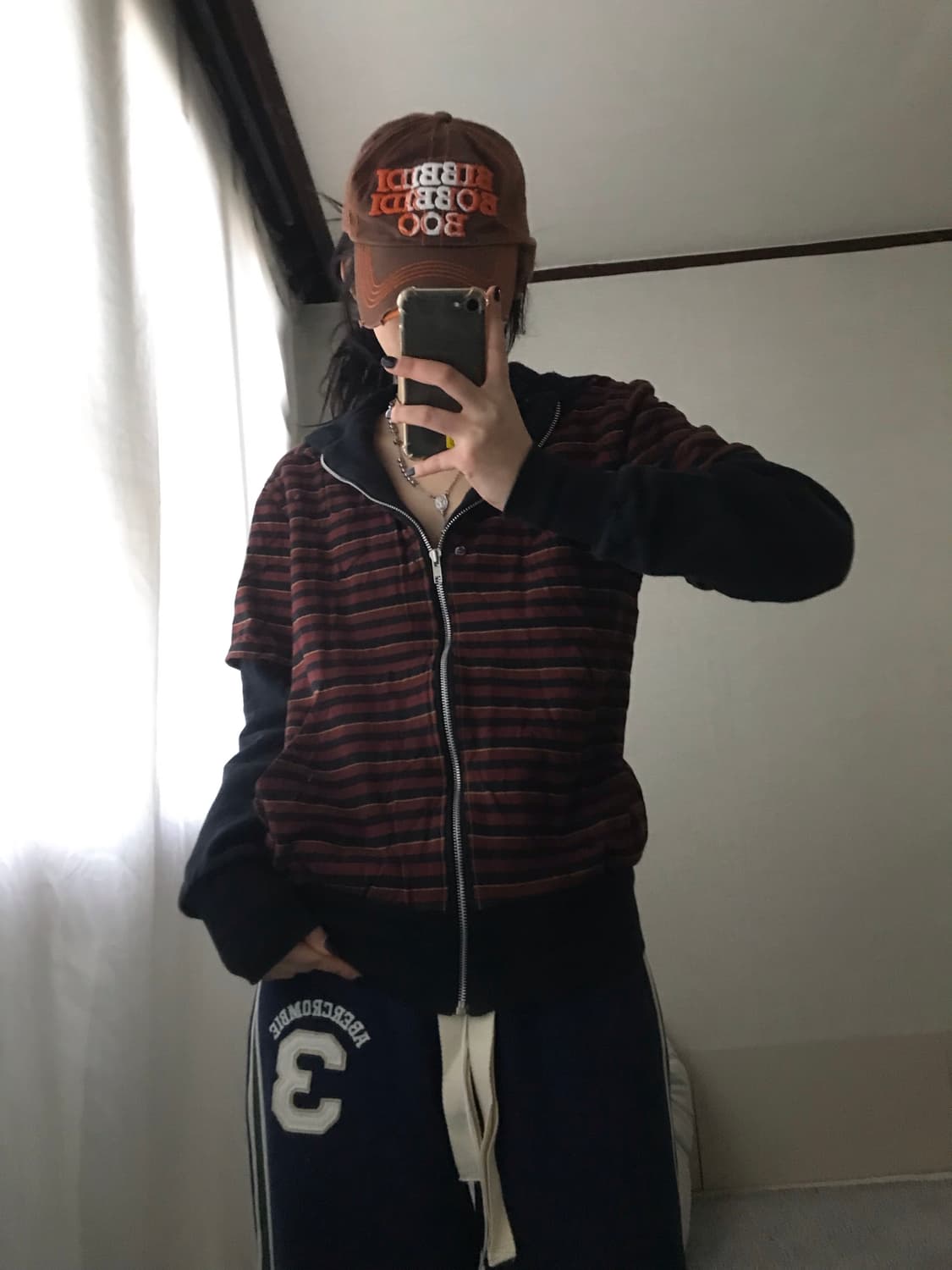 빈티지 레이어드 후드집업 상품이미지6