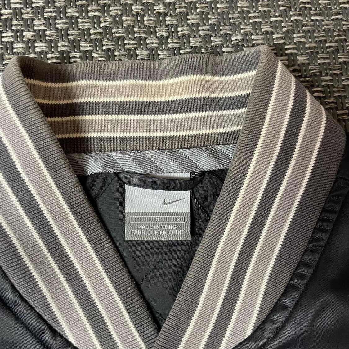 나이키 올드스쿨 새틴 바시티 자켓 L 상품이미지4