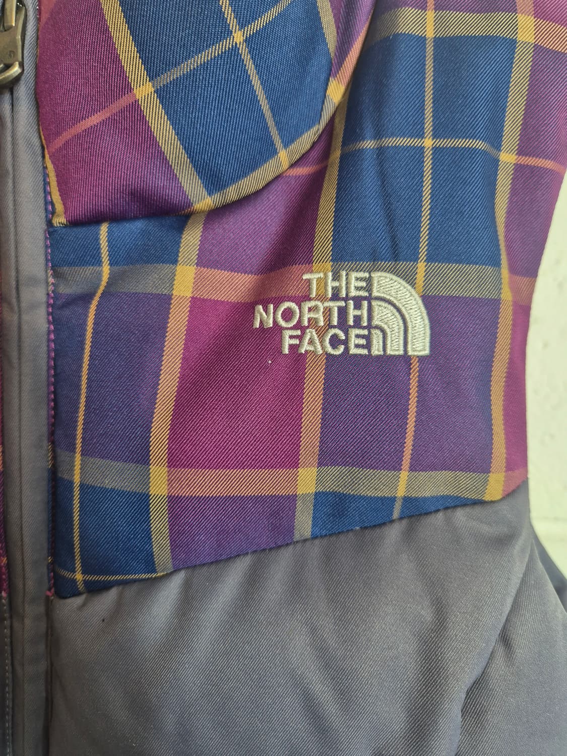 XS) 노스페이스 550 체크 여성 패딩조끼 상품이미지2