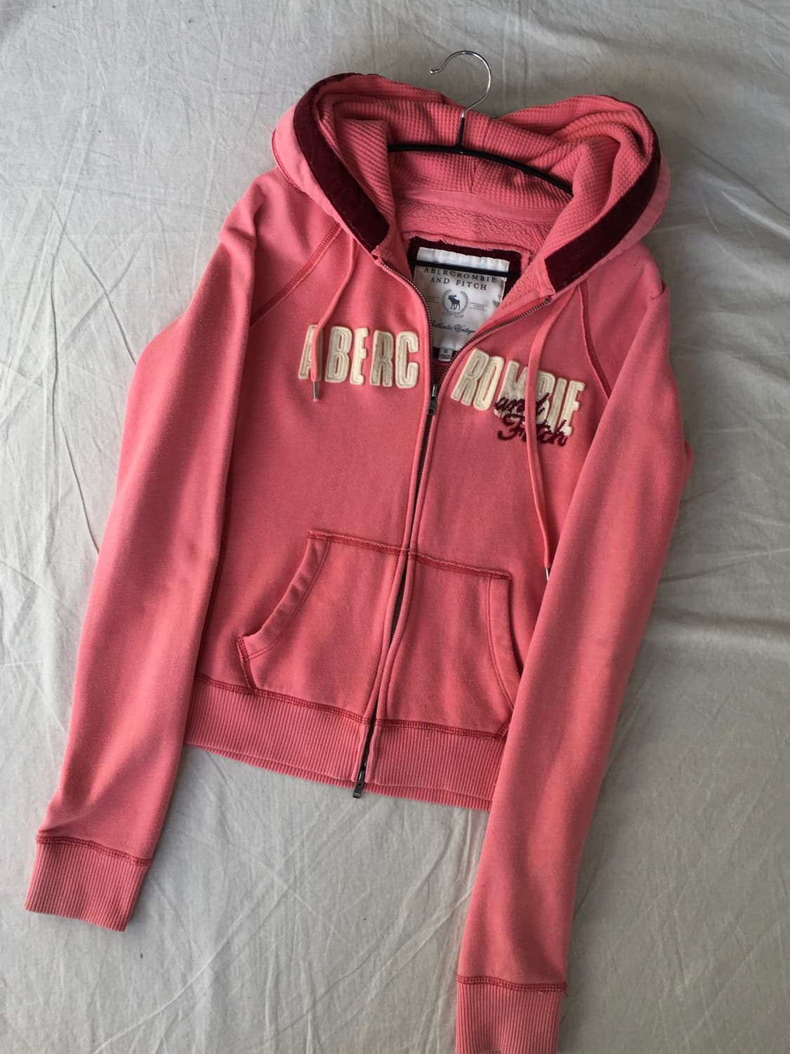 아베크롬비 로고 후드집업 상품이미지3