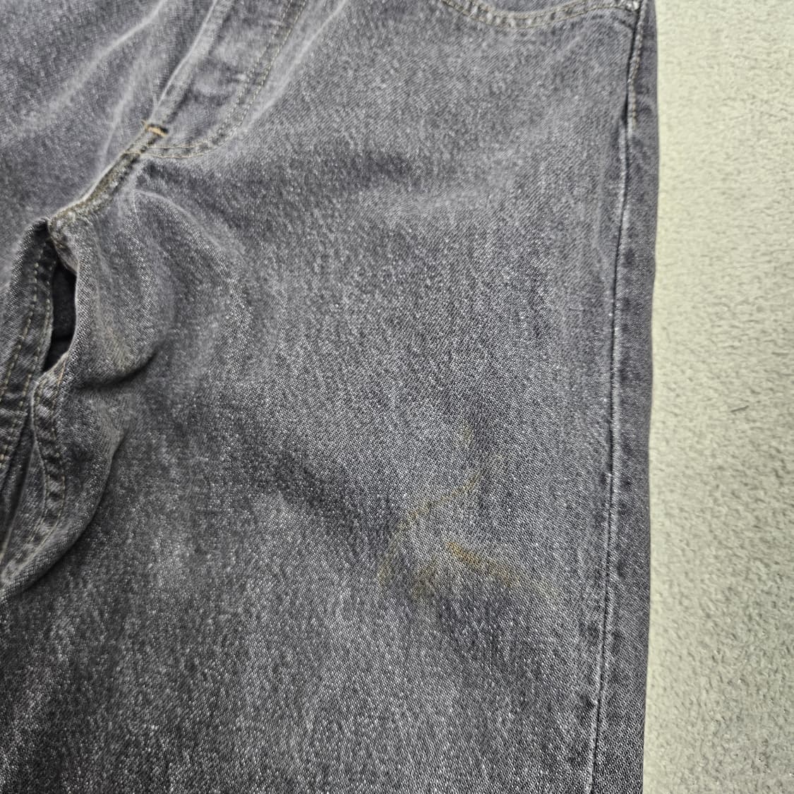 90s 리바이스 701 흑청 데님 27 30 made in usa 상품이미지4