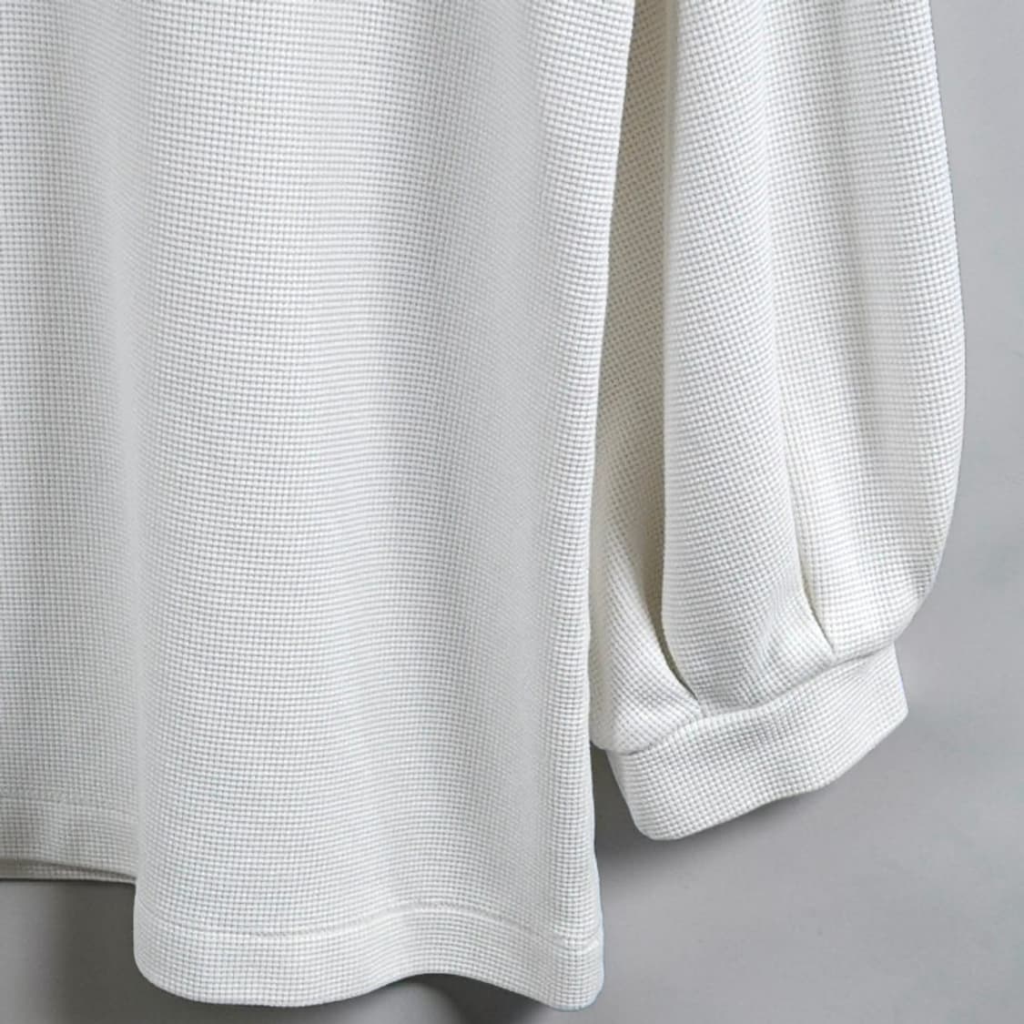 77 MASSIMO DUTTI 마시모두띠 와플 텍스처 7부 티셔츠 상품이미지3