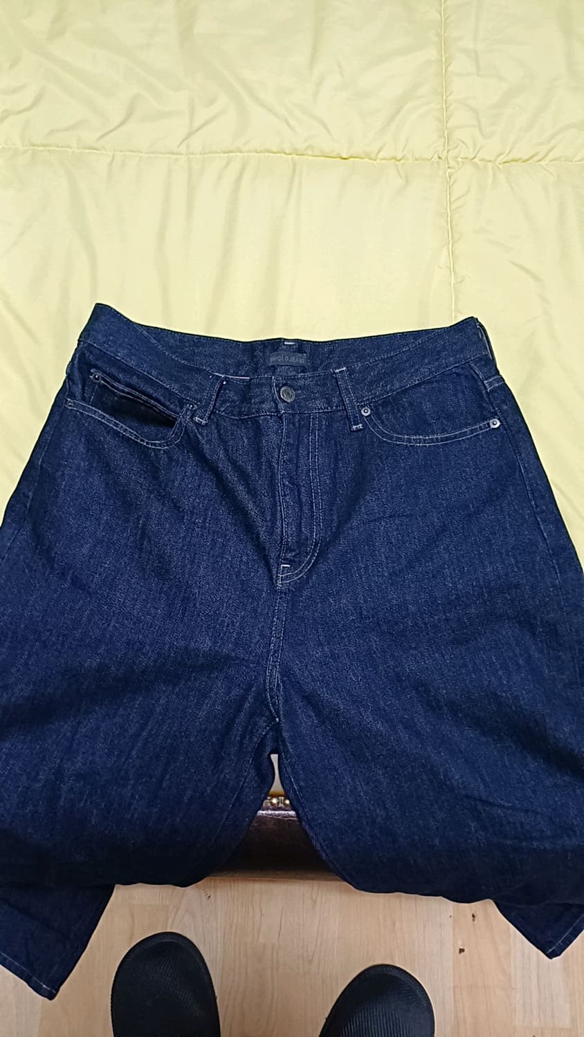 유니클로 와이드청바지 실측31인치 기장105 상품이미지2