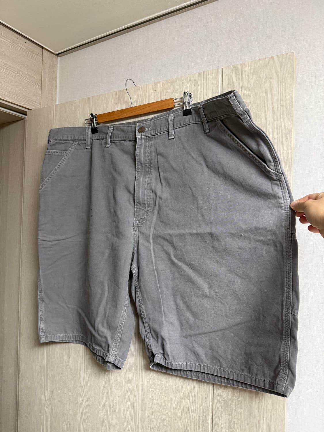 칼하트 워크웨어 카펜터 쇼츠 (그레이) 상품이미지1