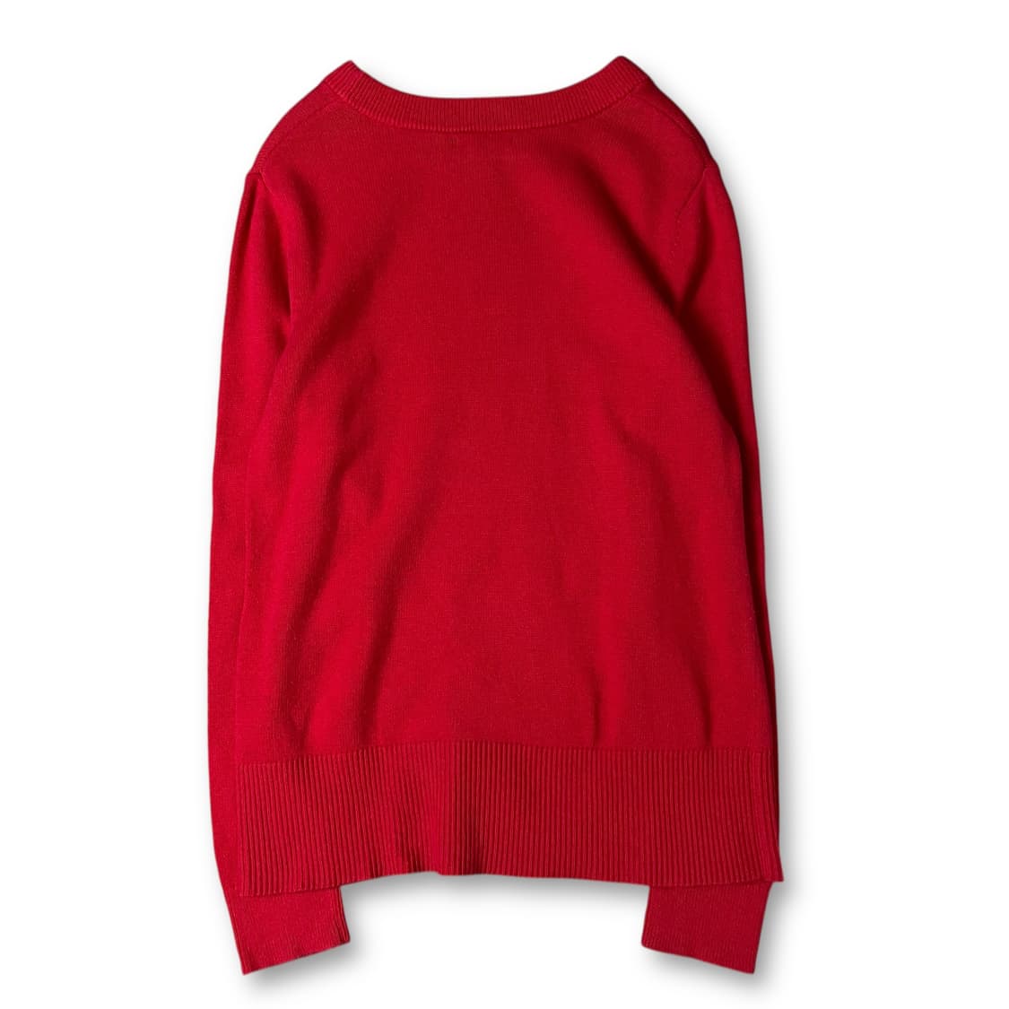  갭 레드 라운드넥 긴팔 니트 L 상품이미지2