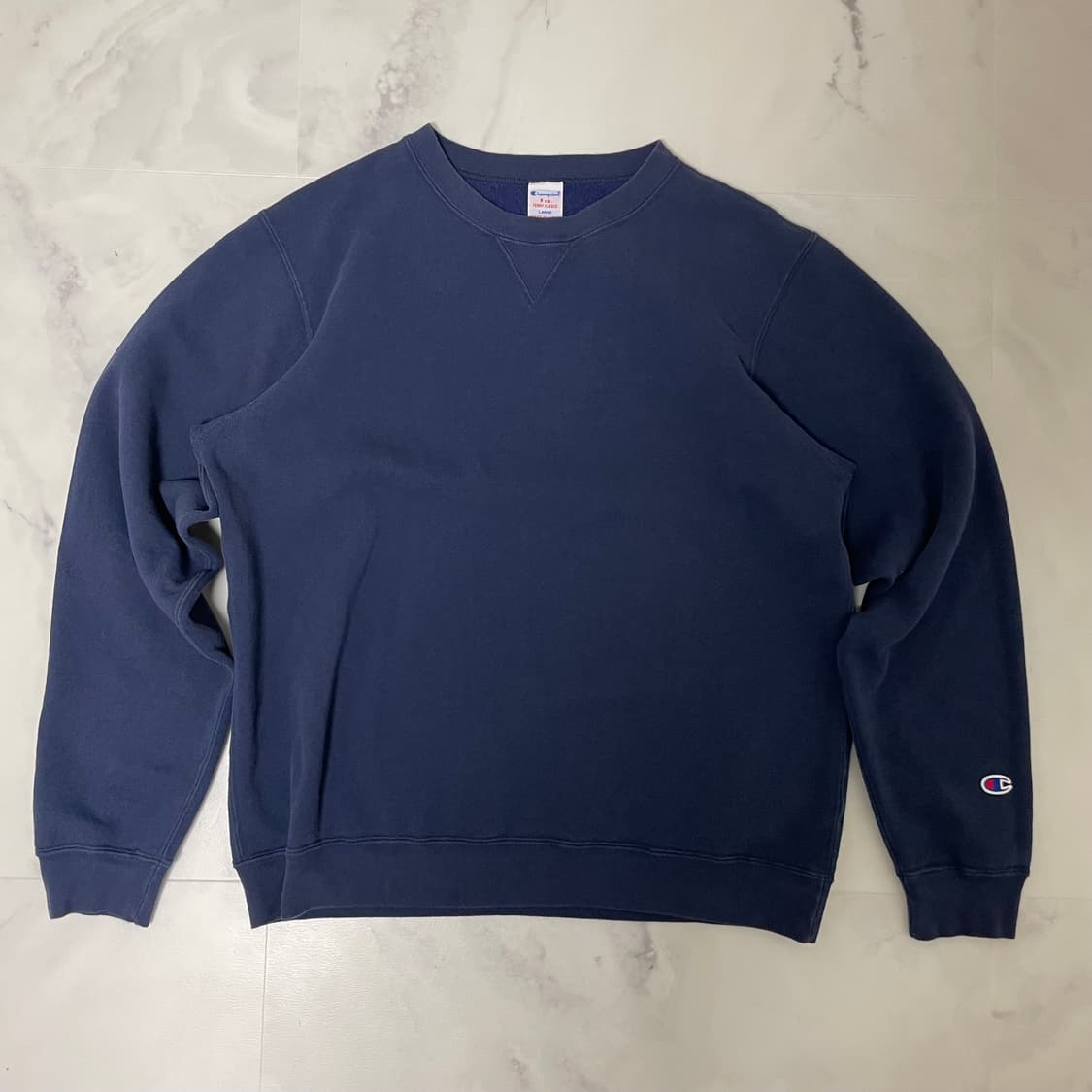 챔피온 네이비 스웻셔츠 (MADE IN USA) L사이즈 상품이미지1