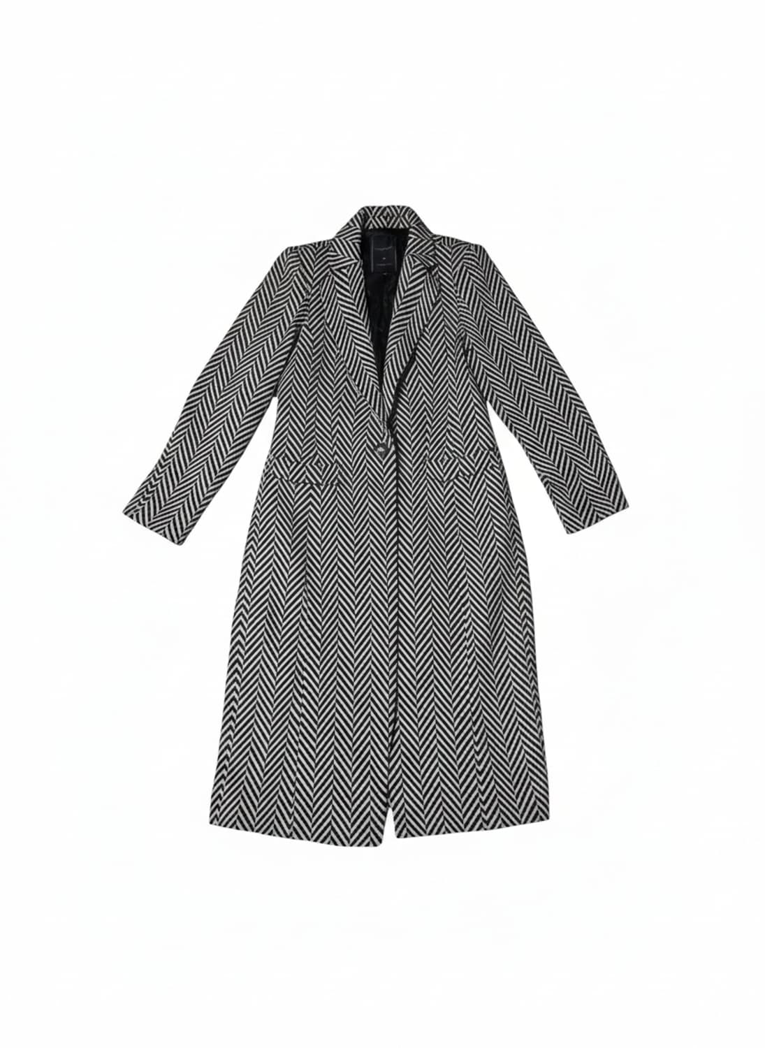 aiire de Alexis COUTURE 헤링본 롱 코트 66 상품이미지6