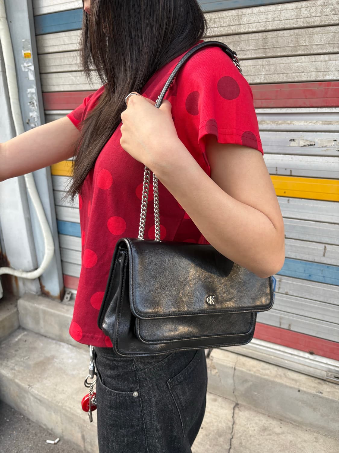 캘빈클라인CK 블랙체인숄더백 상품이미지5