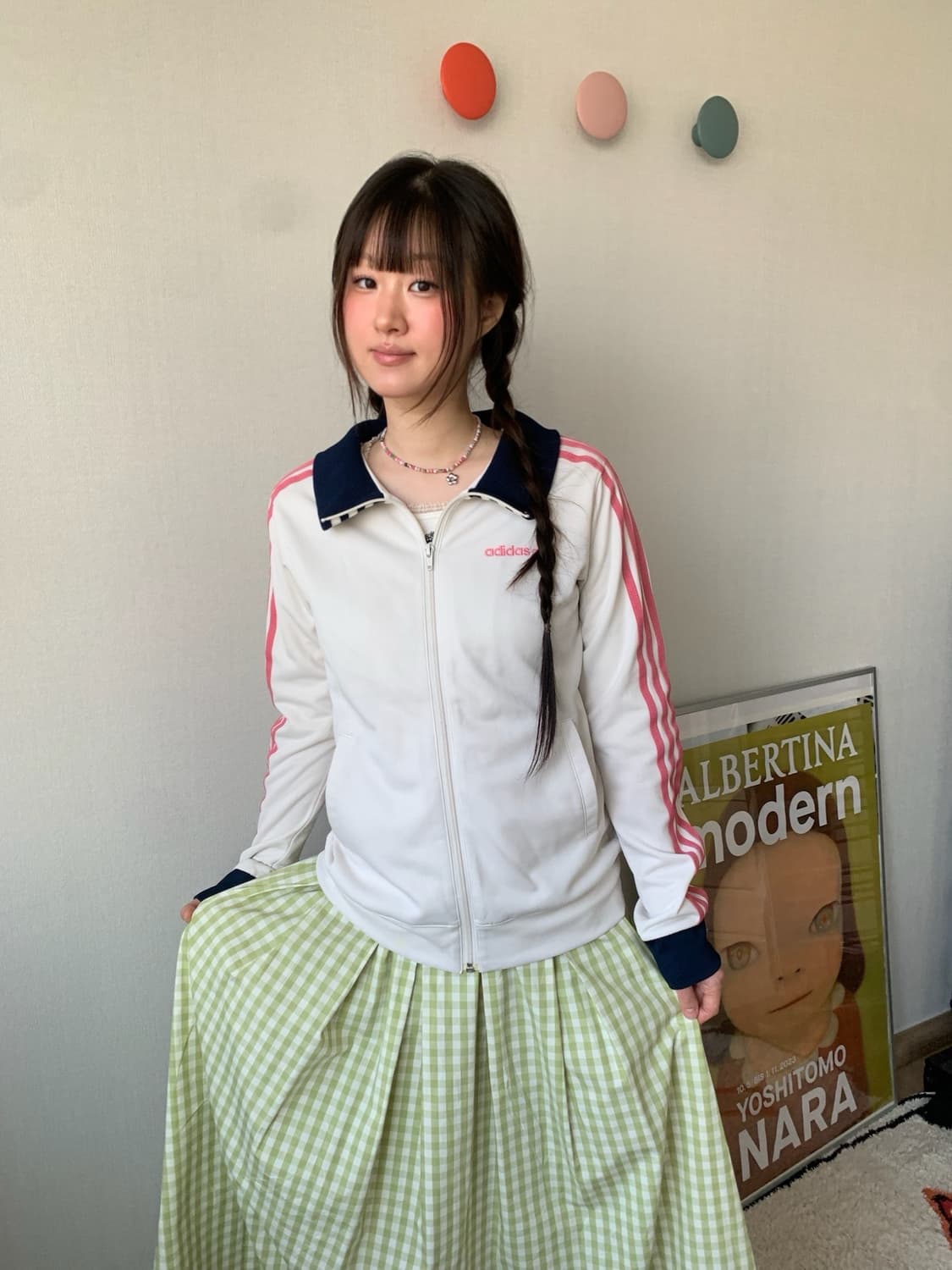 adidas pink line zip-up 상품이미지1