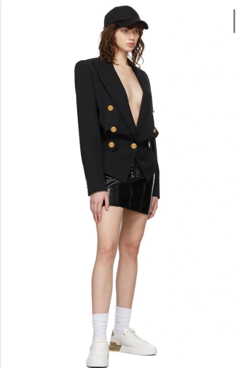 발망 블랙 피티드 GDP 블레이저 38 발망자켓 상품이미지3