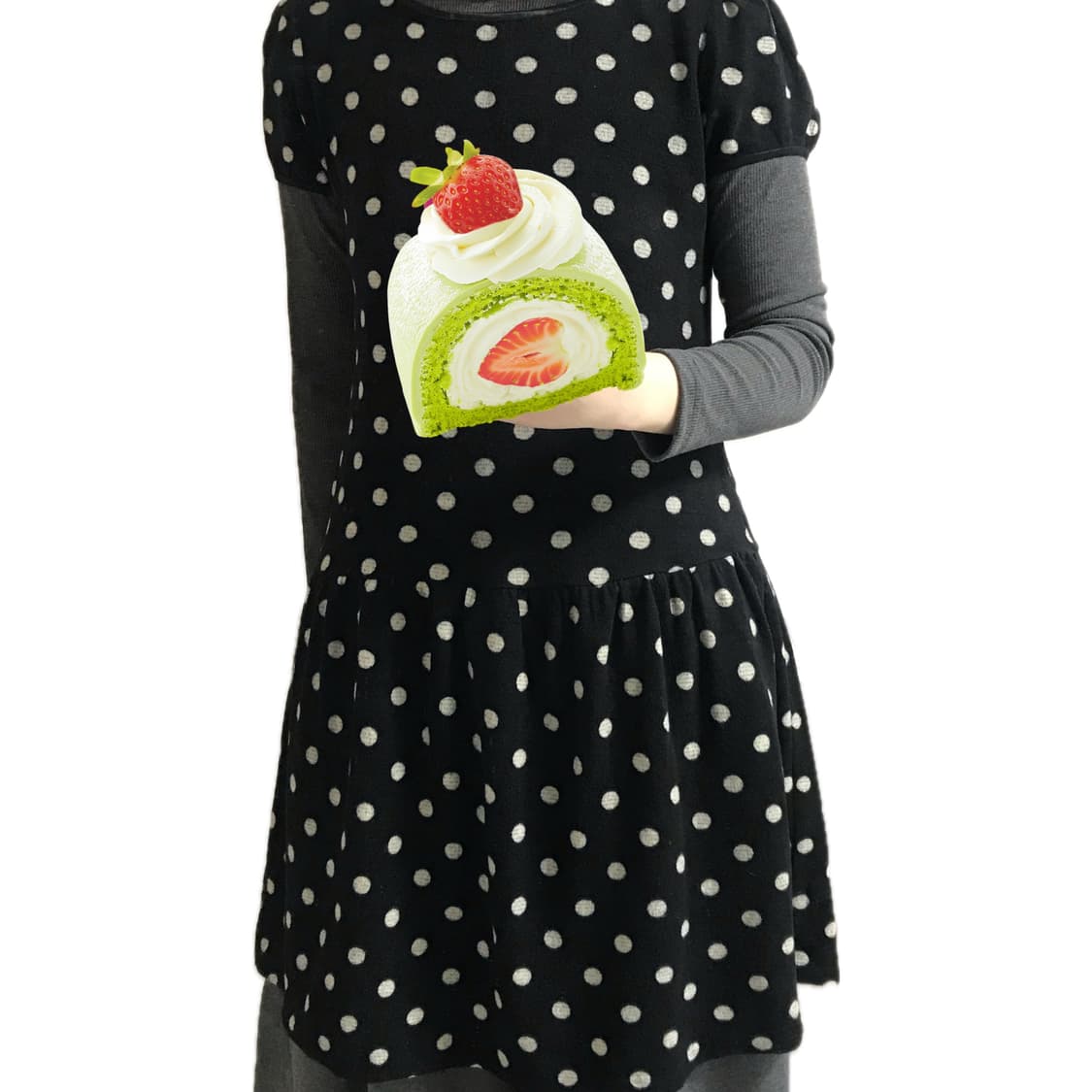 도트 레이어드 원피스 상품이미지2