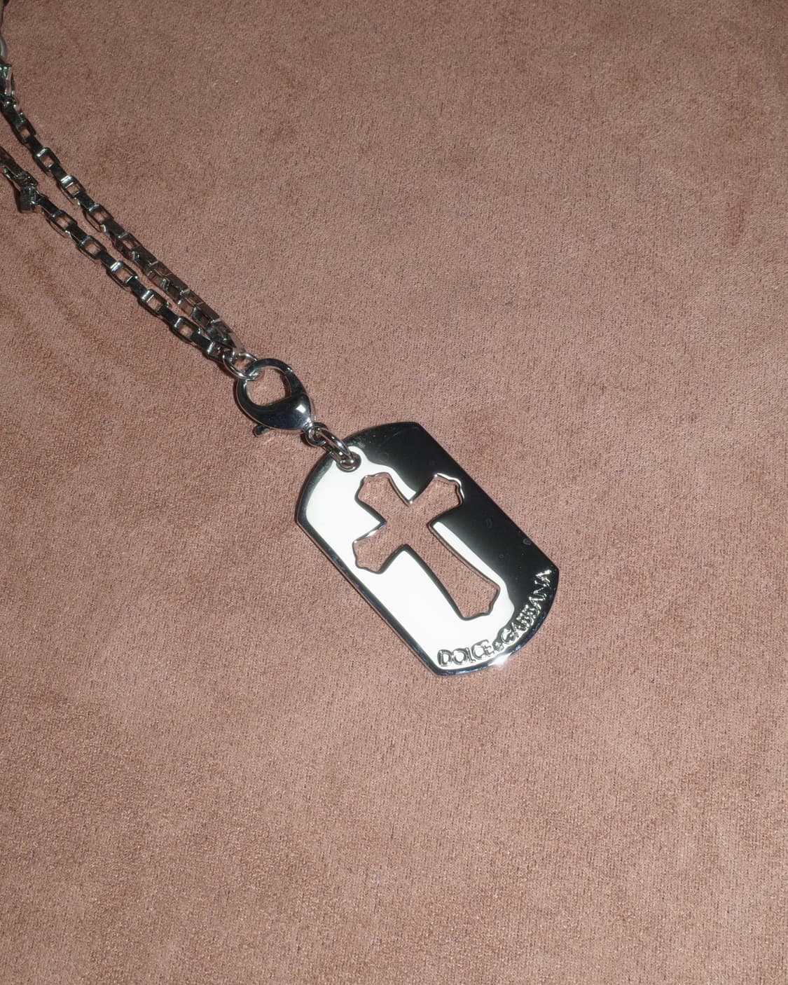 돌체앤가바나 믹스 체인 크로스 목걸이 상품이미지2