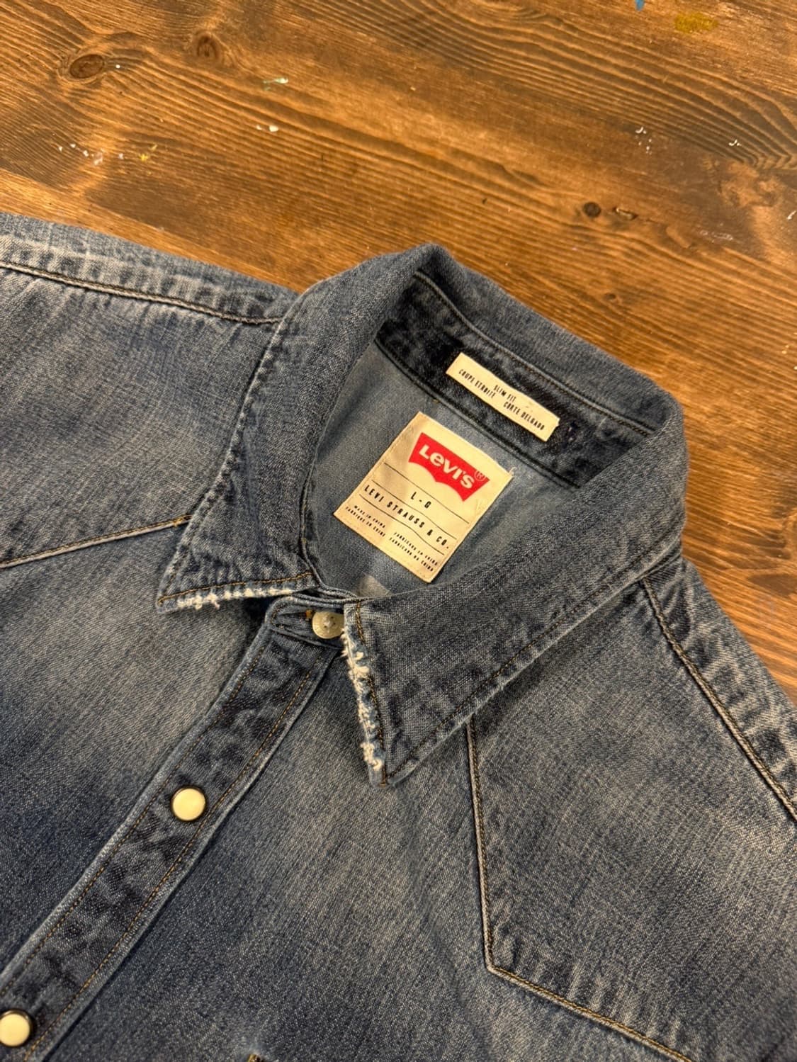 리바이스 웨스턴 데님셔츠 100 상품이미지8