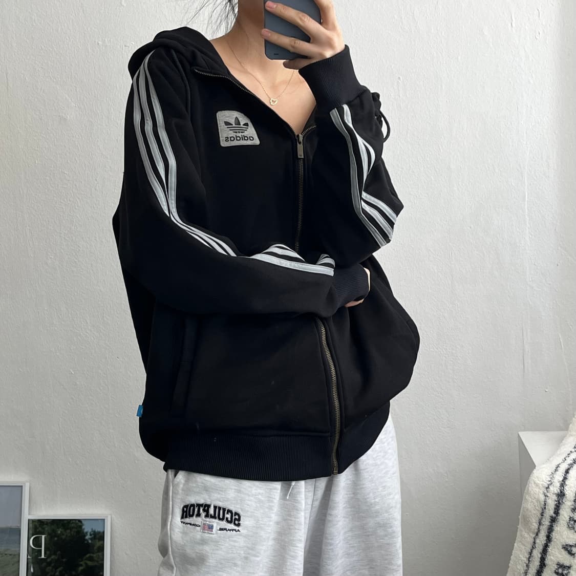 XxxL)아디다스후드집업 A0892 상품이미지1