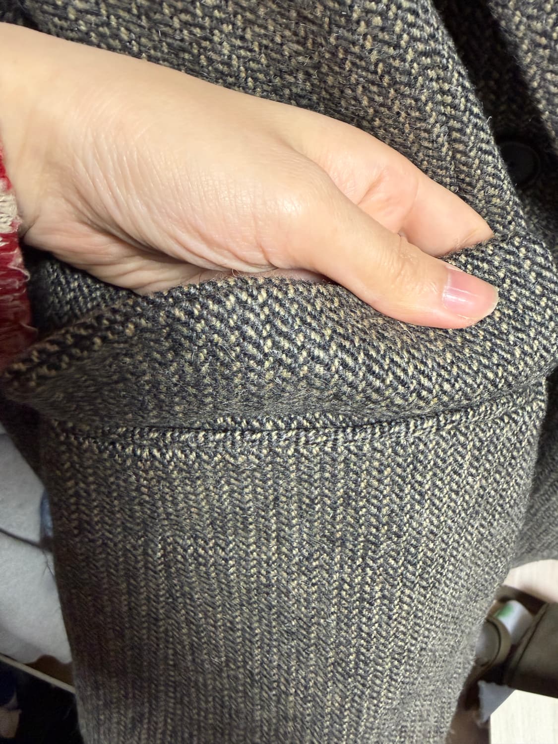 플라스틱 아일랜드 헤링본 자켓 XS 새상품 상품이미지5