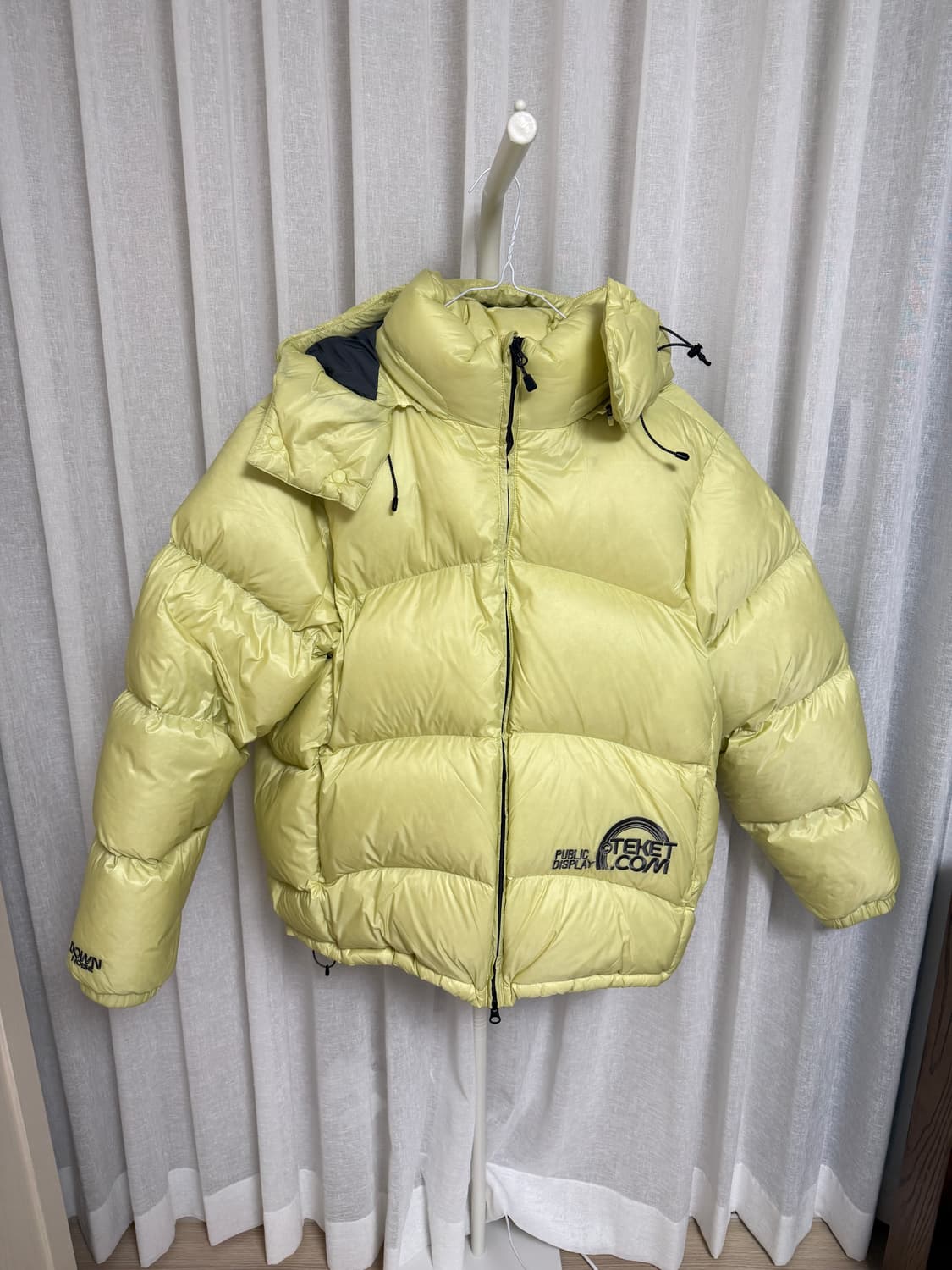 테켓 옐로 덕다운 패딩 상품이미지1