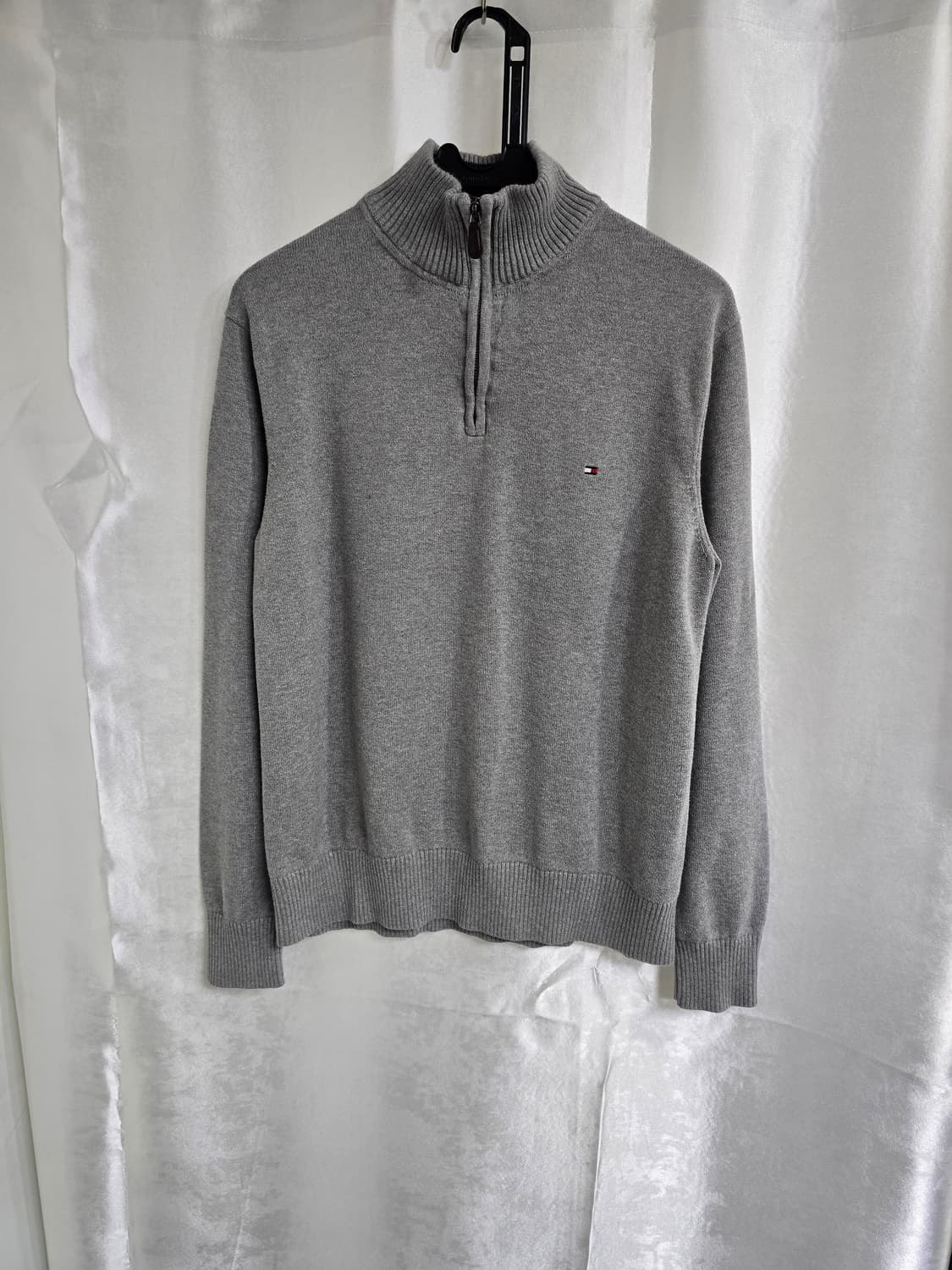 타미힐피거 하프넥 니트 그레이 (1916) 상품이미지1