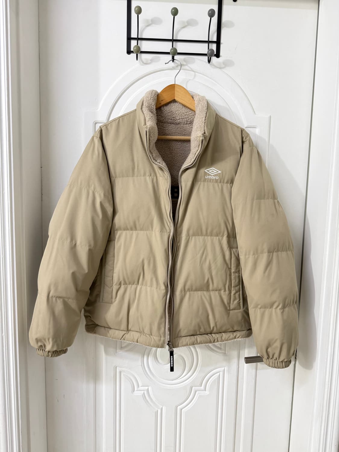 95 M사이즈 엄브로 리버시블 뽀글이 패딩  상품이미지1