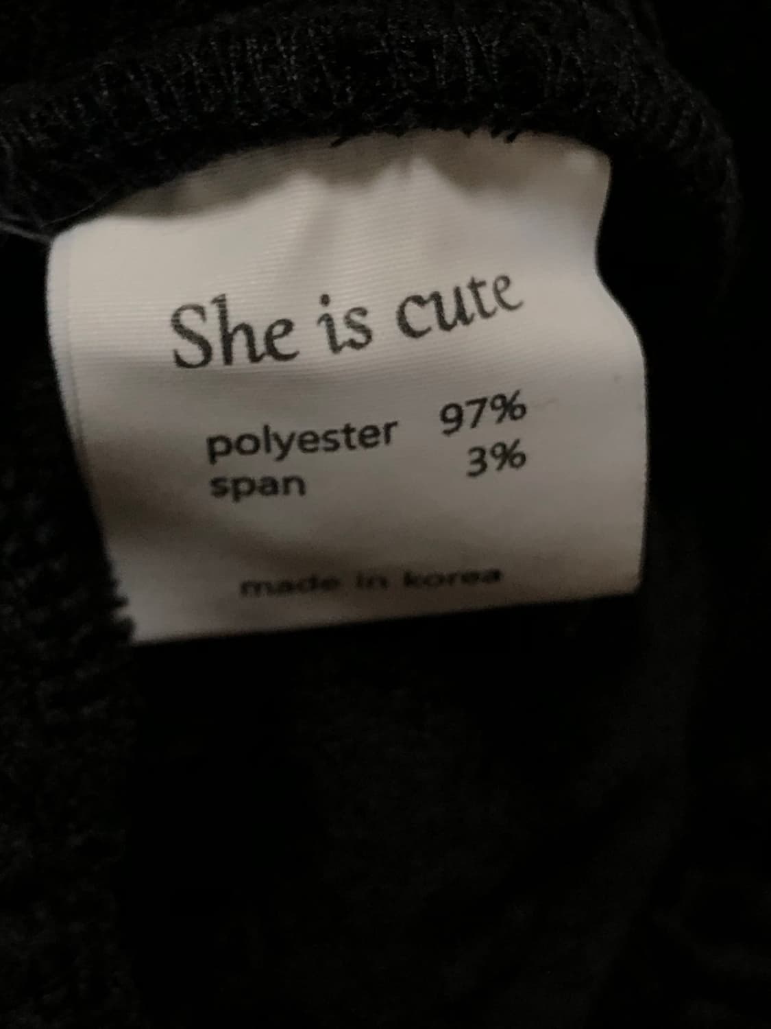 [She is cute] 스트레이트핏 트랙팬츠 (블랙) 상품이미지7