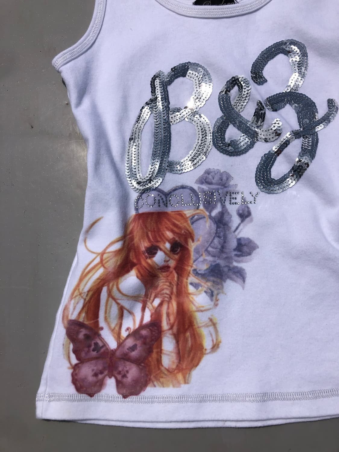 silver spangle grils sleeveless 상품이미지3